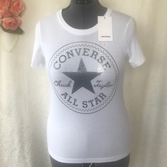 converse white shirt